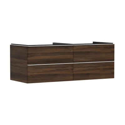 Hansgrohe Xelu Q - izlietnes apakšskapītis, 50x136x55 cm, 4 atvilktnes, tumšs riekstkoks/balts matēts 54089700