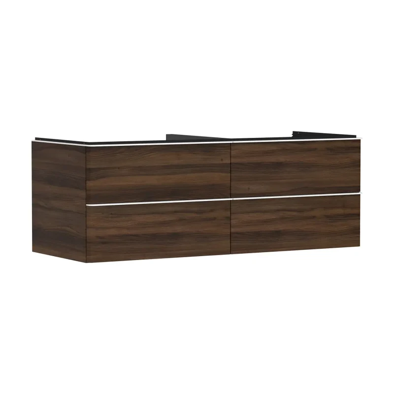 Hansgrohe Xelu Q - izlietnes apakšskapītis, 50x136x55 cm, 4 atvilktnes, tumšs riekstkoks/balts matēts 54089700