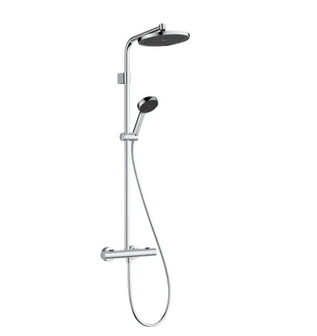 Hansgrohe Activera S - dušas komplekts ar termostatu, diametrs 24 cm, 2 strūklas veidi, EcoSmart, hroms 28078000