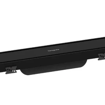 Hansgrohe RainDrain Match Plus - dušas noteka 80 cm, ar resti, matēti melns 56215670