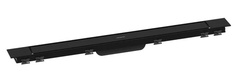 Hansgrohe RainDrain Match Plus - dušas noteka 80 cm, ar resti, matēti melns 56215670