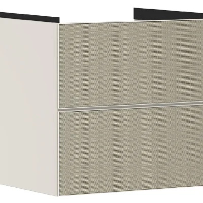 Hansgrohe Xevolos E - izlietnes apakšskapītis 58x58x48 cm, 2 atvilktnes, matēti bēšs/bronza 54176390