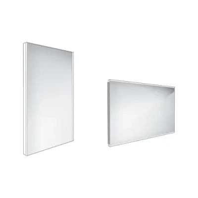 Nimco spogulis - LED vannasistabas spogulis 40x60 cm, kvadrātveida, alumīnijs ZP 9000