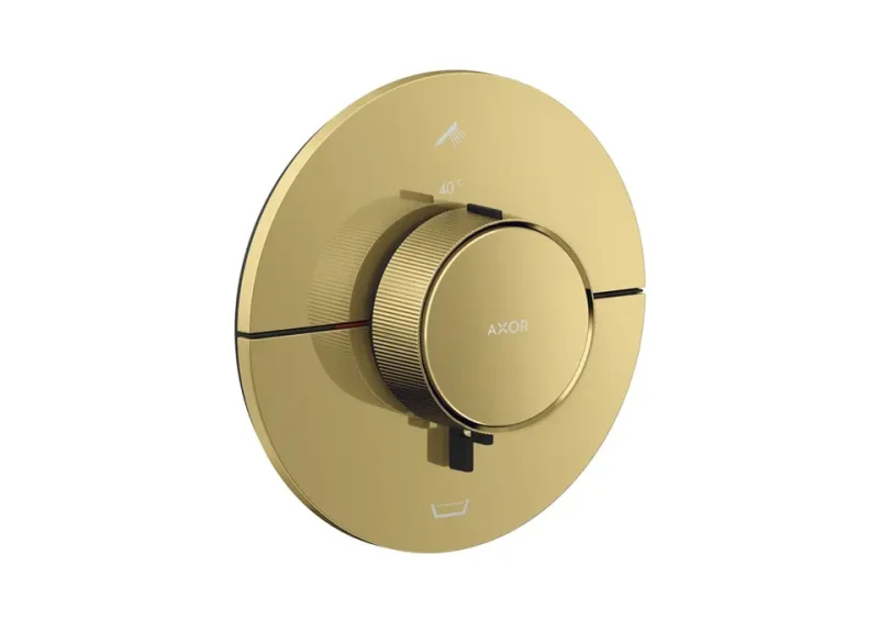 Axor ShowerSelect ID - zemapmetuma termostata maisītājs, 2 patērētājiem, pulēta zelta apdare 36751990