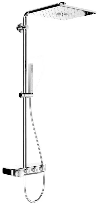 Grohe Euphoria SmartControl - dušas sistēma Cube 310 Duo ar termostata maisītāju, Moon White 26508LS0