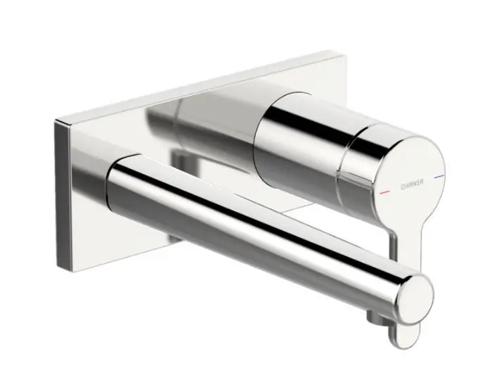 Hansa Designo - izlietnes maisītājs - zemapmetuma, 2 caurumu montāža, hroms 51092183