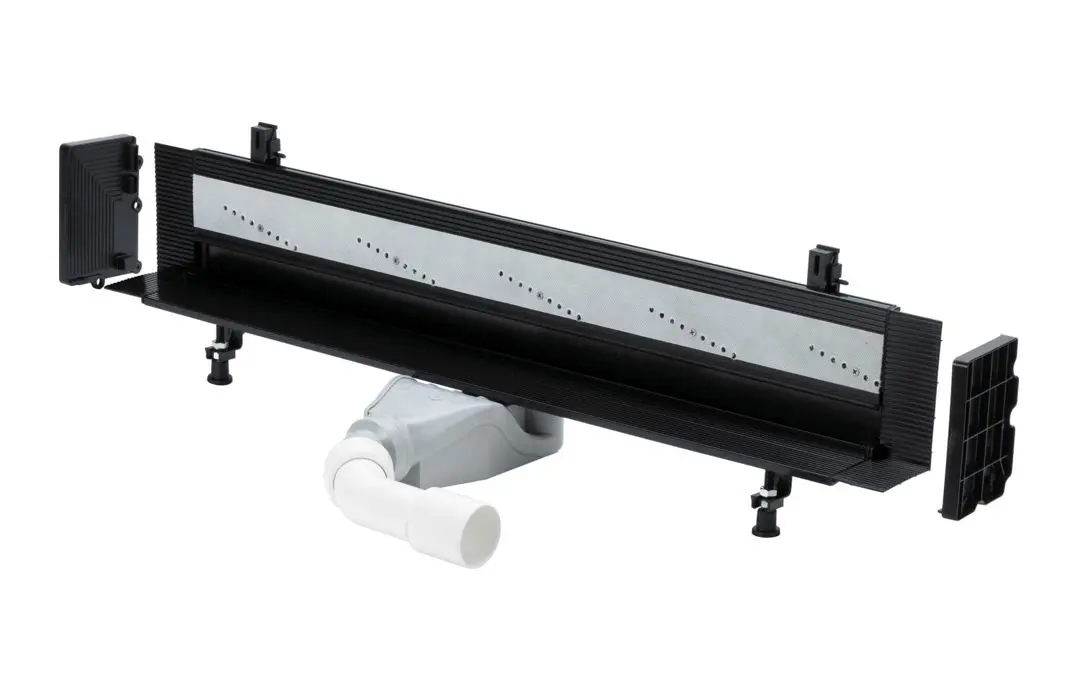 Viega Advantix Vario - dušas noteka 30-120 cm, sienas montāžai, melna 736736