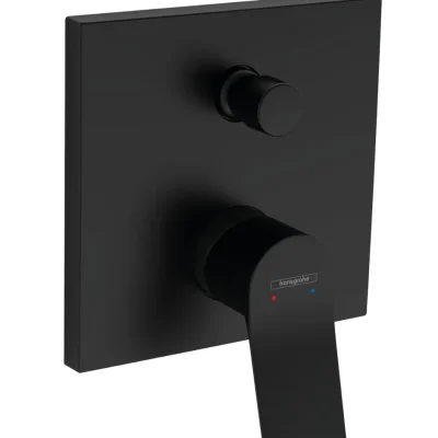 Hansgrohe Vivenis - zemapmetuma vannas maisītājs, 2 patērētājiem, matēti melns 75416670