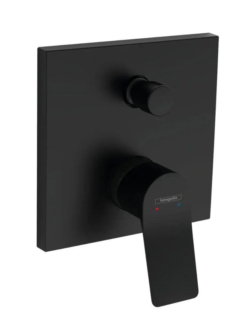 Hansgrohe Vivenis - zemapmetuma vannas maisītājs, 2 patērētājiem, matēti melns 75416670