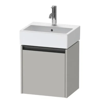 Duravit Ketho.2 - izlietnes skapītis 44x43x34 cm, 1 durvis, eņģes labajā pusē, matēti pelēks K25070L07070000