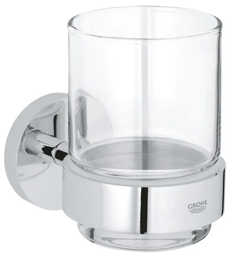 Grohe QuickFix Start - zobu birstes trauks ar turētāju, stikls/hroms 41194000