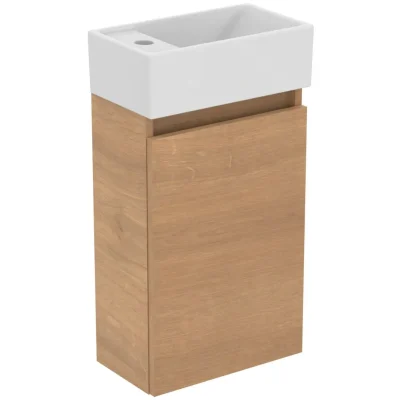 Ideal Standard Eurovit+ - roku mazgājamā izlietne ar apakšskapi, 55x35x20 cm, 1 durvis, dabīgs ozols R0570Y8