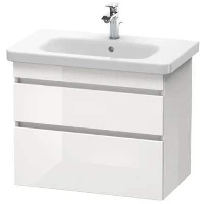 Duravit DuraStyle - izlietnes skapītis 61x73x45 cm, ar 2 atvilktnēm, balts spīdīgs DS648102222