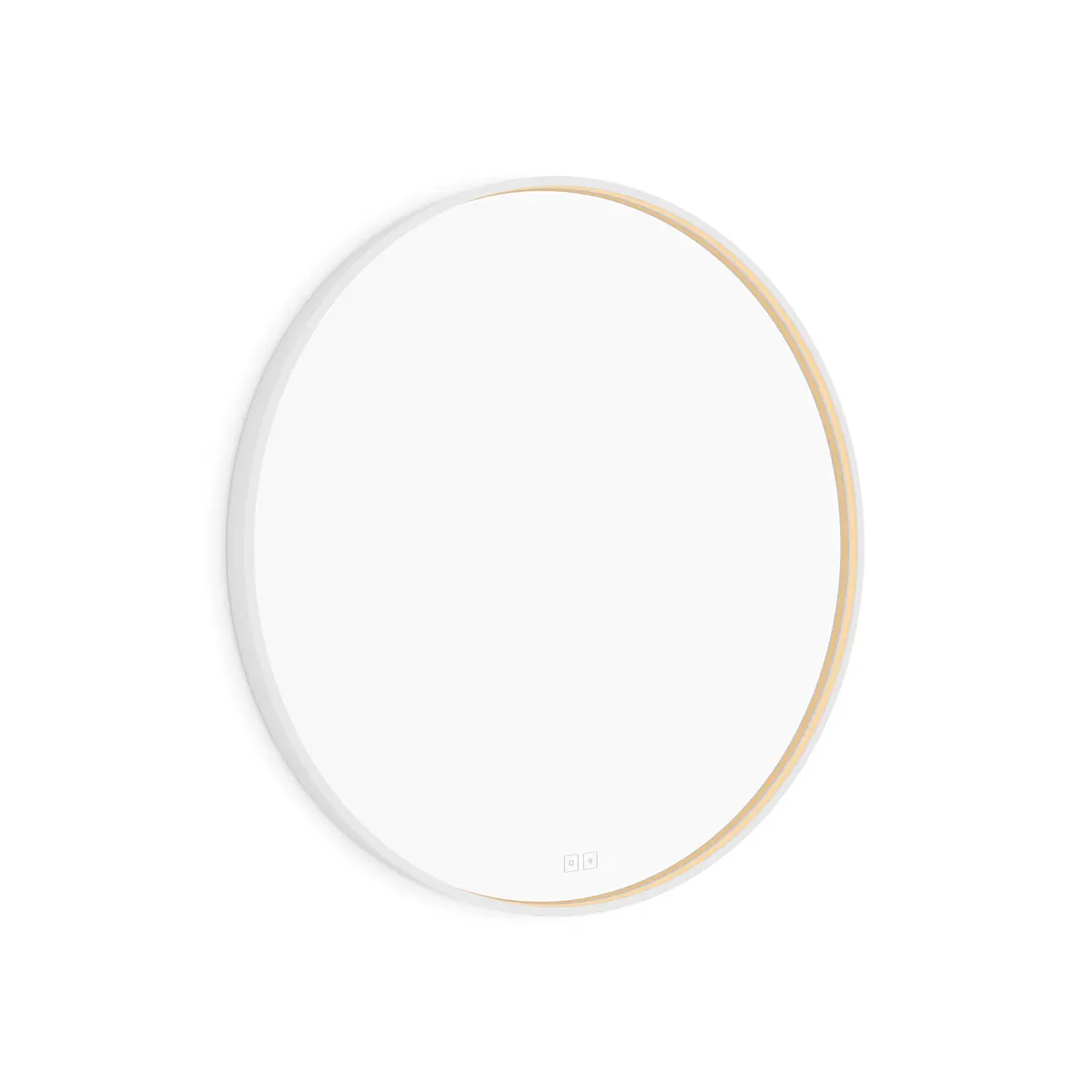Nimco - spogulis ar LED apgaismojumu, diametrs 80 cm, divi skārienjutīgi sensori, matēti balts ZPB 31002RVX-05