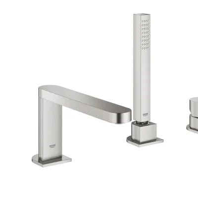 Grohe Plus - vannas maisītājs vannas malai, 4 caurumu montāža, Supersteel 29307DC3