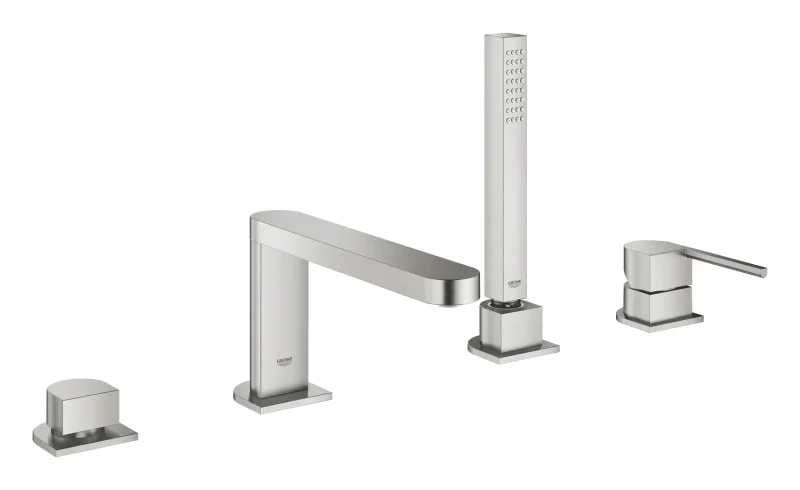Grohe Plus - vannas maisītājs vannas malai, 4 caurumu montāža, Supersteel 29307DC3