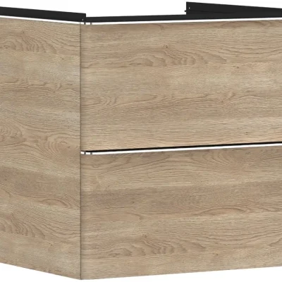 Hansgrohe Xelu Q - izlietnes skapītis, 63x58x50 cm, 2 atvilktnes, dabīgs ozols/hroms 54025000