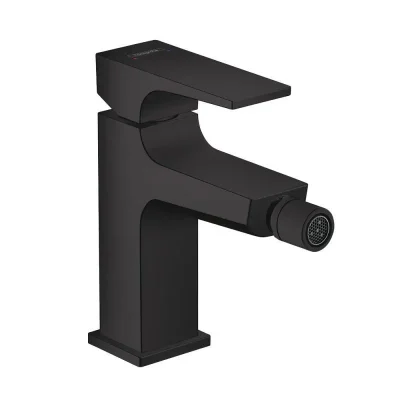 Hansgrohe Metropol - bidē maisītājs ar noteces komplektu Push-Open, matēti melns 32520670