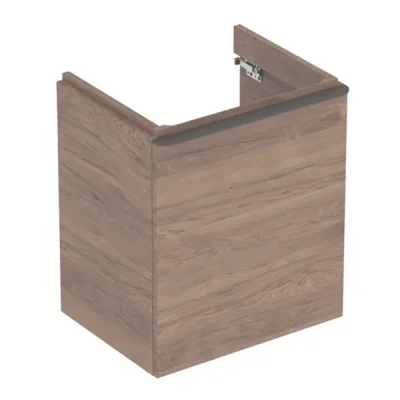 Geberit Smyle Square - izlietnes skapītis, 54x43x62 cm, 1 durvis, eņģes kreisajā pusē, riekstkoks/lava 500.366.JR.1