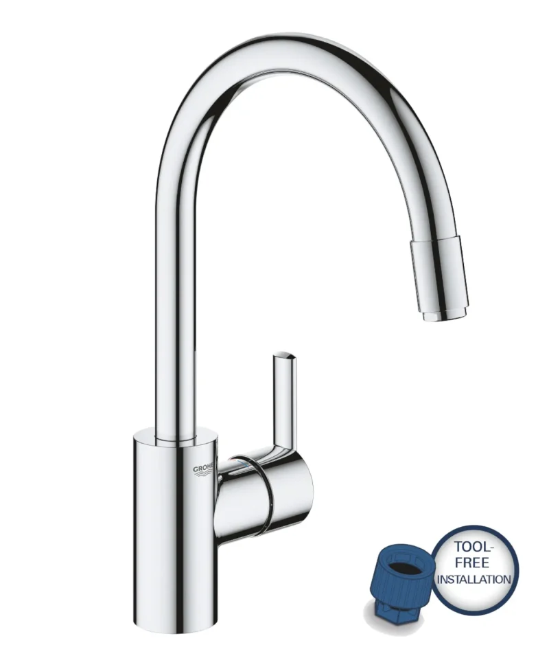 Grohe Feel - virtuves maisītājs, ar izvelkamu pieslēgumu, hroms 32671002