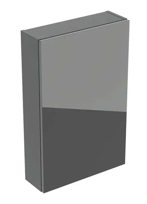 Geberit - skapis 70x45x15 cm, 1 durvis, K/L eņģes, Lava/stikls Lava 502.318.JK.2