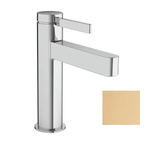 Hansgrohe Finoris - izlietnes maisītājs ar Push-Open noteces komplektu, CoolStart, EcoSmart, birstēta bronza 76024140