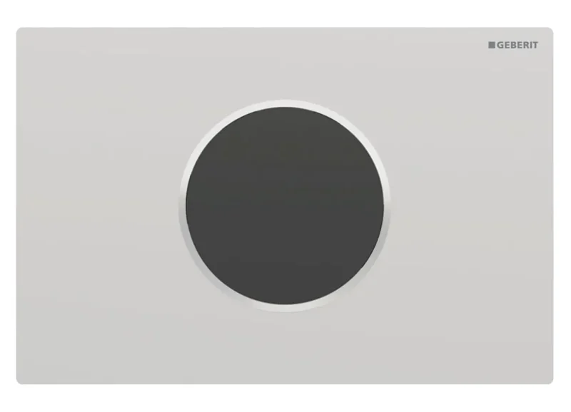 Geberit Sigma10 - elektroniska vadības plate, darbība ar baterijām, easy to clean, hroms matēts 115.908.JQ.6