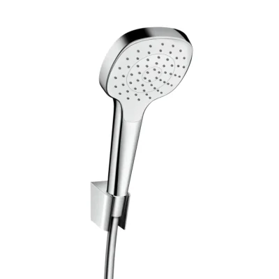Hansgrohe Croma Select E - dušas galva 1jet, ar dušas šļūteni un dušas stieni, balta / hromēta 26424400