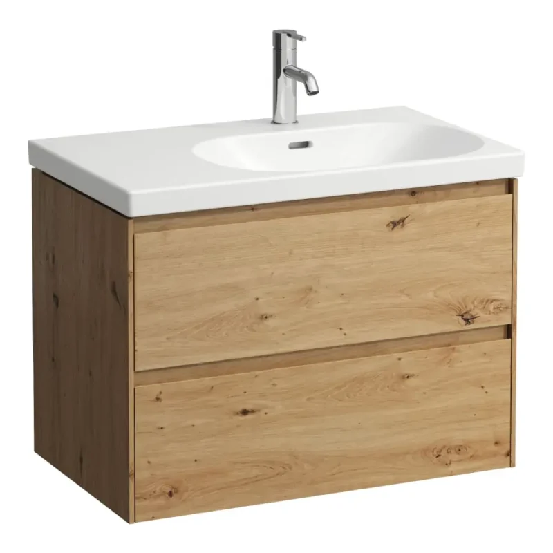 Laufen Lani - izlietnes skapītis, 74x45x52 cm, 2 atvilktnes, ozols H4035821122671