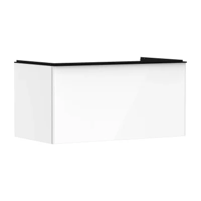 Hansgrohe Xelu Q - izlietnes apakšskapītis, 50x98x55 cm, 1 atvilktne, balts spīdīgs/melns matēts 54058670