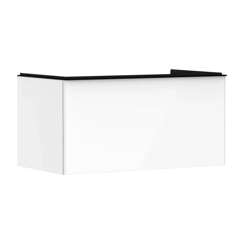 Hansgrohe Xelu Q - izlietnes apakšskapītis, 50x98x55 cm, 1 atvilktne, balts spīdīgs/melns matēts 54058670