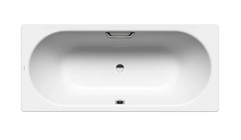 Kaldewei Ambiente - Taisnstūrveida vanna Classic Duo 109, 180x75 cm, ar rokturu atverēm, pilnībā neslīdoša, balta 290910210001
