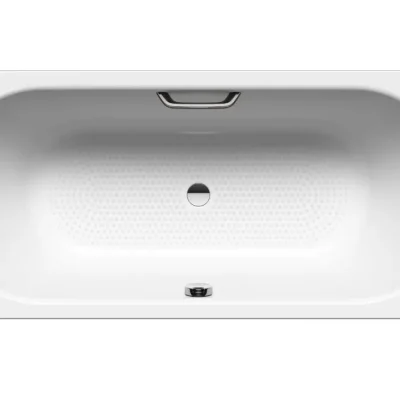 Kaldewei Ambiente - Taisnstūrveida vanna Classic Duo 107, 170x75 cm, ar rokturu atverēm, pilnībā neslīdoša, balta 290710210001