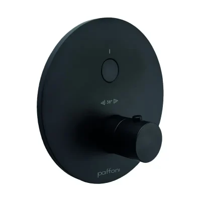 Paffoni Compact Box - termostatisks dušas maisītājs - zemapmetuma, matēti melns CPT013NO