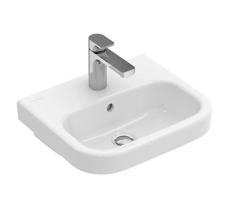 Villeroy & Boch Architectura - roku mazgāšanas izlietne 45x38 cm, ar pārplūdi, 1 caurums maisītājam, CeramicPlus, Alpu balts 437345R1