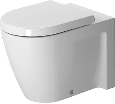 Duravit Starck 2 - grīdas WC ar pārplūdi, 370 mm x 570 mm, balts - grīdas WC 2128090000