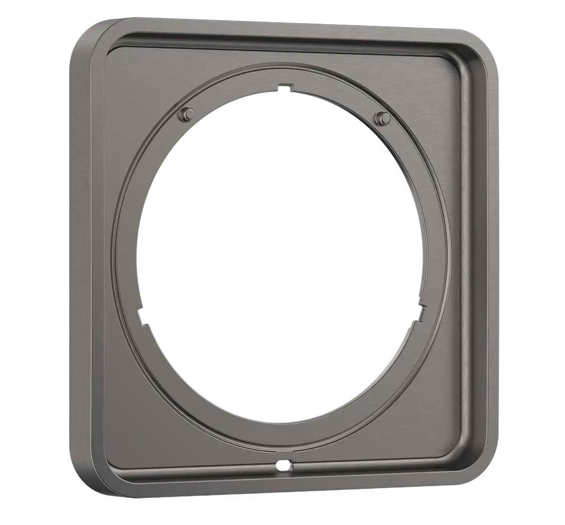 Axor ShowerSelect ID - pagarinājums 17x17 cm, hroms melns birstēts 13640340
