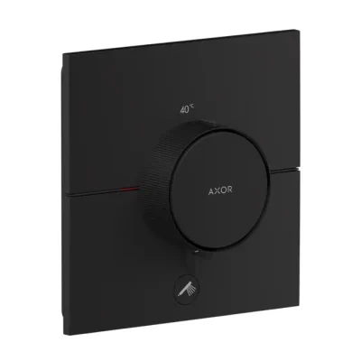 Axor ShowerSelect ID - termostata dušas maisītājs, zemapmetuma montāža, HighFlow, matēti melns 36777670