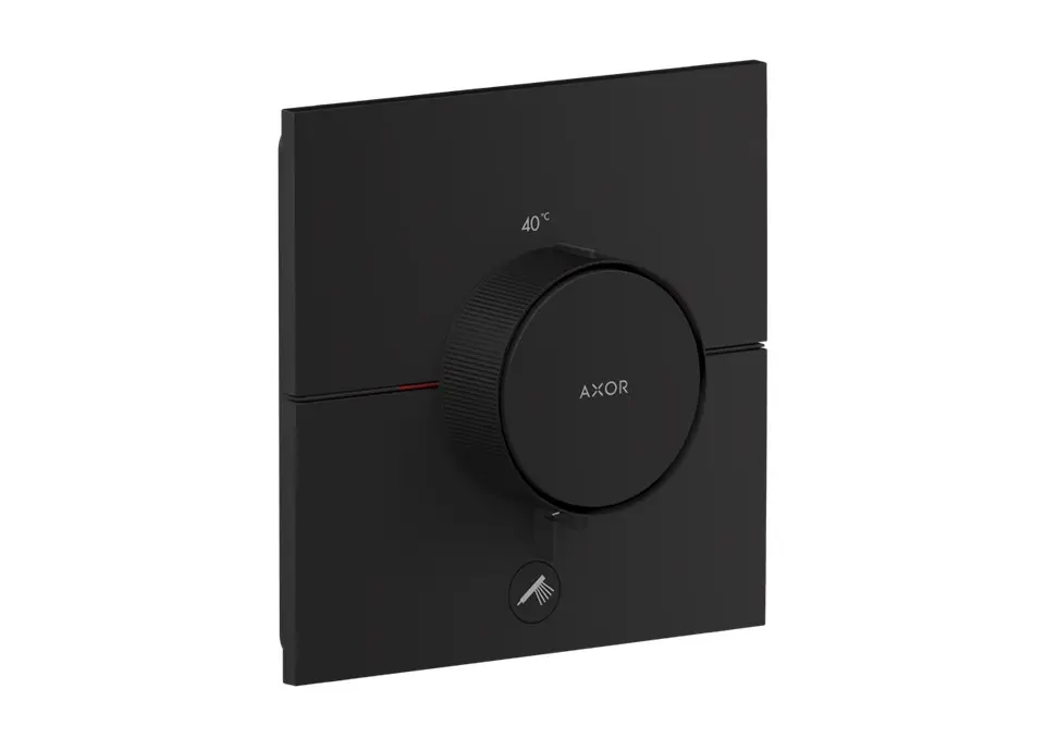 Axor ShowerSelect ID - termostata dušas maisītājs, zemapmetuma montāža, HighFlow, matēti melns 36777670