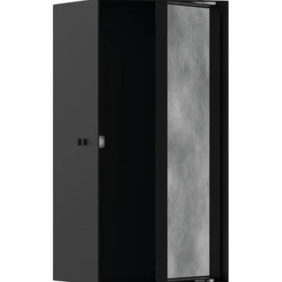Hansgrohe XtraStoris Rock - sienas niša ar durtiņām, 30x15x14 cm, matēti melna 56088670