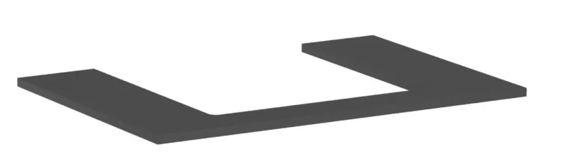 Hansgrohe Xilesa E - izlietnes virsma, 78x55 cm, izgriezums vidū, pelēks matēts 54269760