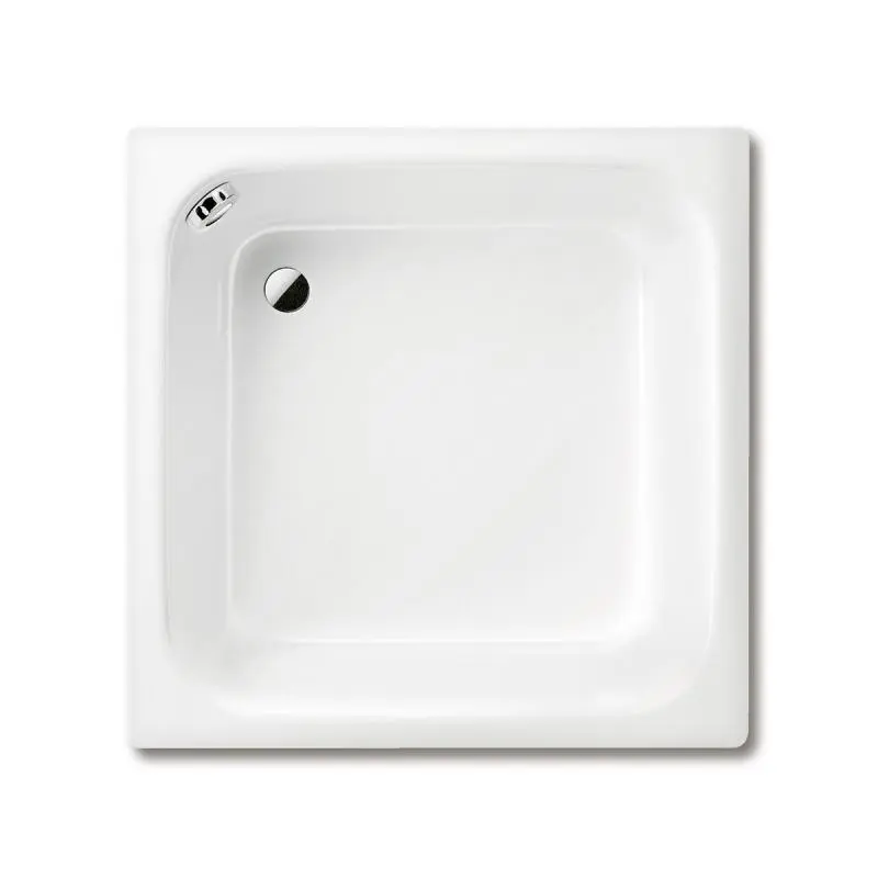 Kaldewei Advantage - Kvadrātiska dušas paliktnis Sanidusch 496, 90x90x25 cm, balts - dušas paliktnis, bez putupolistirola balsta 332100010001