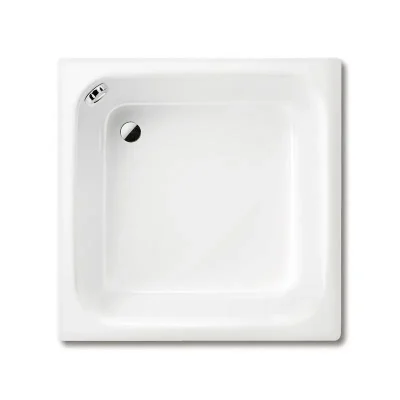 Kaldewei Advantage - Kvadrātiska dušas paliktnis Sanidusch 496, 90x90x25 cm, balts - dušas paliktnis, pērļu efekts, bez putupolistirola balsta 332100013001