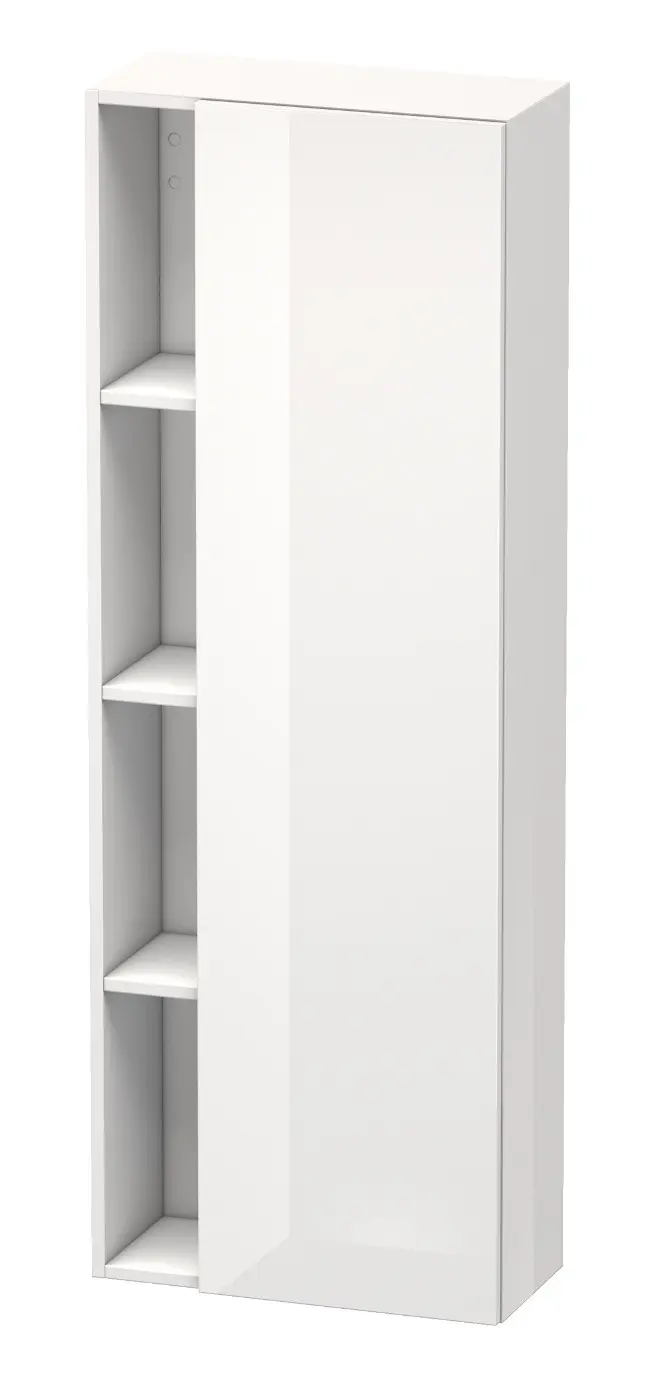 Duravit DuraStyle - augstais skapis 140x50x24 cm, pa labi, balts spīdīgs DS1238R2222