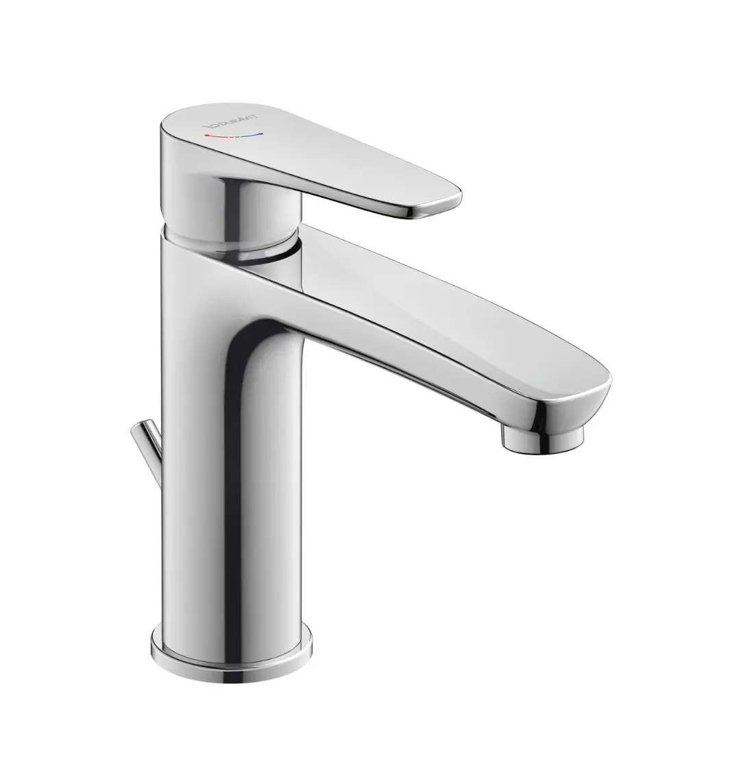 Duravit B.1 - izlietnes maisītājs ar noteces komplektu, MinusFlow, FreshStart, hroms B11023001010