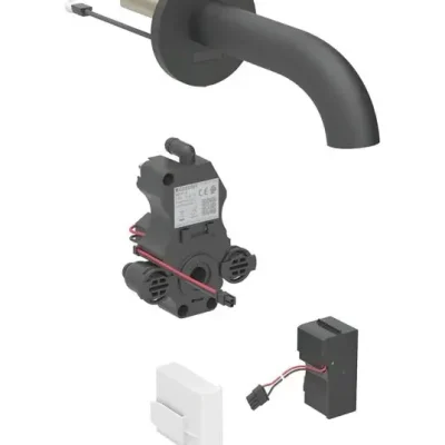 Geberit Piave - elektronisks zemapmetuma izlietnes maisītājs, tīkla barošana, easy to clean, matēti melns 116.262.14.1
