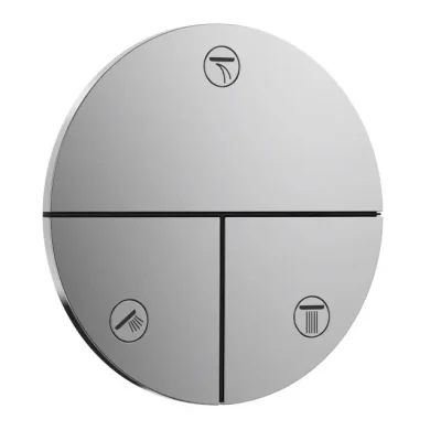 Hansgrohe ShowerSelect Comfort - zemapmetuma vārsts, 3 patērētājiem, hroms 15558000