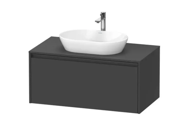 Duravit Ketho.2 - izlietnes skapītis 46x100x55 cm, 1 atvilktne, grafīta matēts K24886049490000