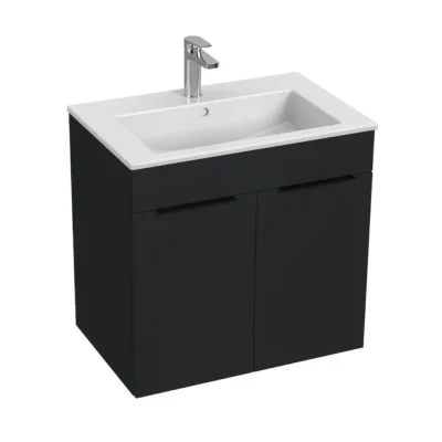 Jika Cube - izlietne ar apakšskapīti 65x43x61 cm, antracīta matēts H4536011763521