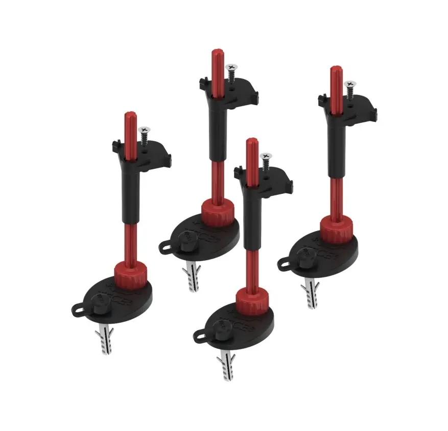 Tece TECEdrainpoint S - montāžas kājas dušas renēm 64–165 mm, 4 gab. 3690007